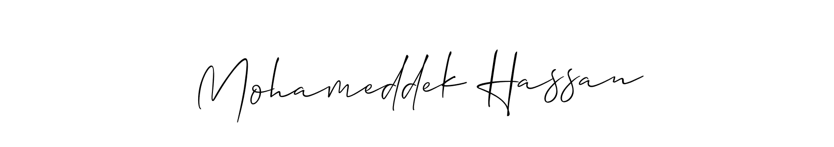 Best and Professional Signature Style for Mohameddek Hassan. Allison_Script Best Signature Style Collection. Mohameddek Hassan signature style 2 images and pictures png