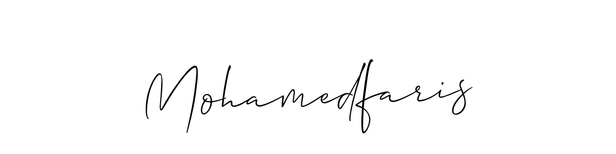 It looks lik you need a new signature style for name Mohamedfaris. Design unique handwritten (Allison_Script) signature with our free signature maker in just a few clicks. Mohamedfaris signature style 2 images and pictures png