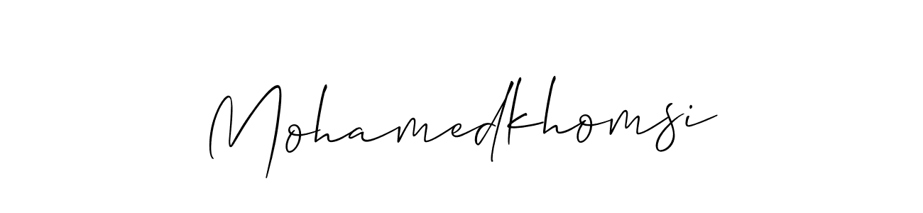 You can use this online signature creator to create a handwritten signature for the name Mohamedkhomsi. This is the best online autograph maker. Mohamedkhomsi signature style 2 images and pictures png