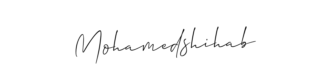 It looks lik you need a new signature style for name Mohamedshihab. Design unique handwritten (Allison_Script) signature with our free signature maker in just a few clicks. Mohamedshihab signature style 2 images and pictures png