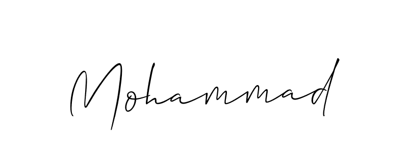 Make a beautiful signature design for name Mohammad. With this signature (Allison_Script) style, you can create a handwritten signature for free. Mohammad signature style 2 images and pictures png