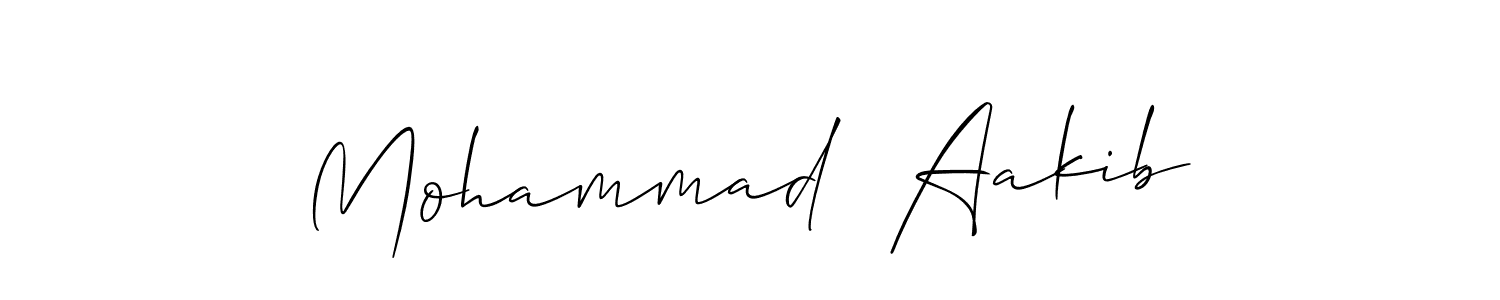 You can use this online signature creator to create a handwritten signature for the name Mohammad  Aakib. This is the best online autograph maker. Mohammad  Aakib signature style 2 images and pictures png