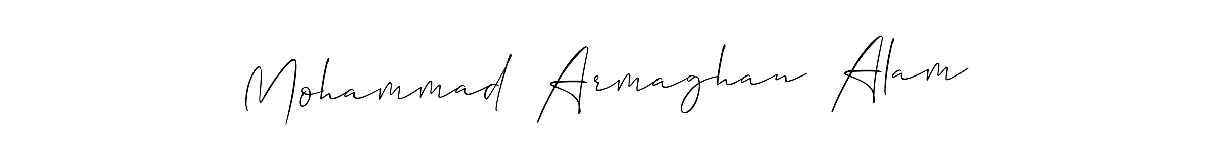 Create a beautiful signature design for name Mohammad  Armaghan  Alam. With this signature (Allison_Script) fonts, you can make a handwritten signature for free. Mohammad  Armaghan  Alam signature style 2 images and pictures png