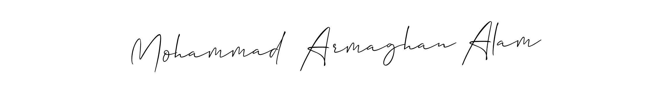 You can use this online signature creator to create a handwritten signature for the name Mohammad  Armaghan Alam. This is the best online autograph maker. Mohammad  Armaghan Alam signature style 2 images and pictures png