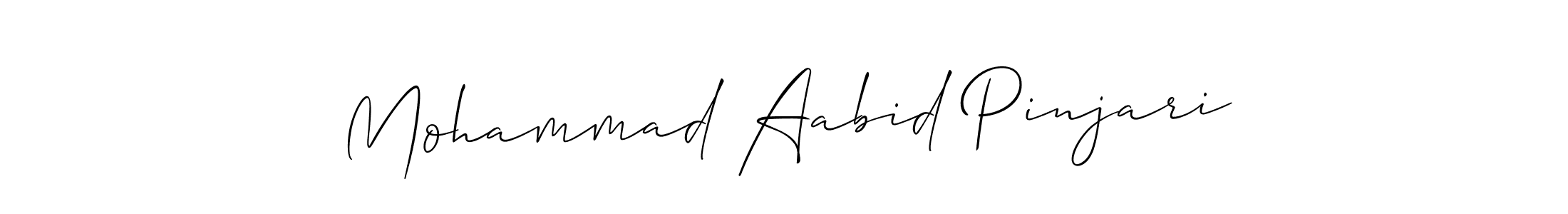 Similarly Allison_Script is the best handwritten signature design. Signature creator online .You can use it as an online autograph creator for name Mohammad Aabid Pinjari. Mohammad Aabid Pinjari signature style 2 images and pictures png