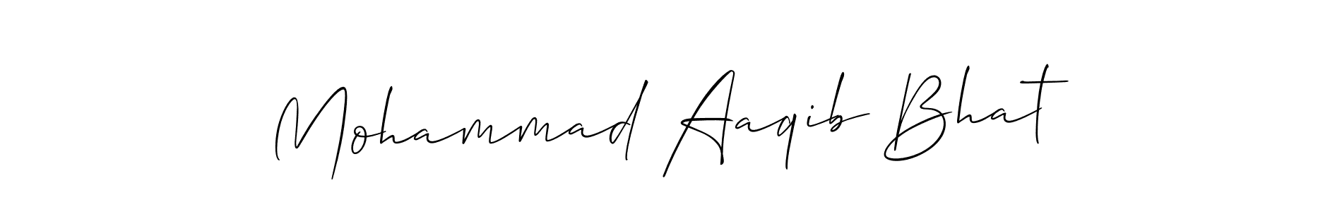 You should practise on your own different ways (Allison_Script) to write your name (Mohammad Aaqib Bhat) in signature. don't let someone else do it for you. Mohammad Aaqib Bhat signature style 2 images and pictures png