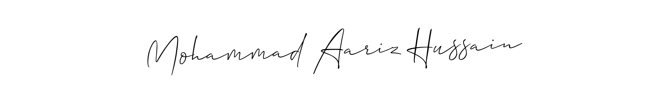 You can use this online signature creator to create a handwritten signature for the name Mohammad Aariz Hussain. This is the best online autograph maker. Mohammad Aariz Hussain signature style 2 images and pictures png