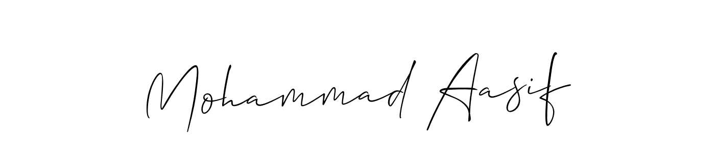 Mohammad Aasif stylish signature style. Best Handwritten Sign (Allison_Script) for my name. Handwritten Signature Collection Ideas for my name Mohammad Aasif. Mohammad Aasif signature style 2 images and pictures png