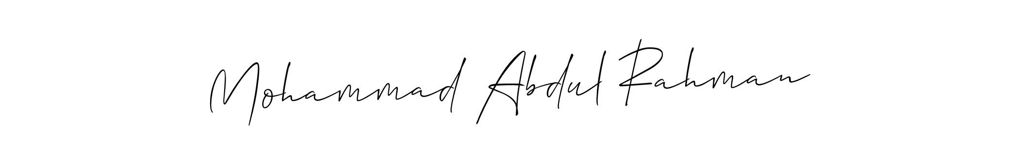 How to make Mohammad Abdul Rahman signature? Allison_Script is a professional autograph style. Create handwritten signature for Mohammad Abdul Rahman name. Mohammad Abdul Rahman signature style 2 images and pictures png