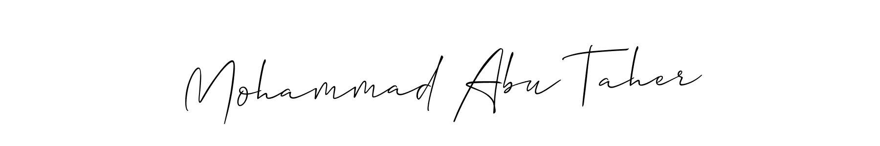 Similarly Allison_Script is the best handwritten signature design. Signature creator online .You can use it as an online autograph creator for name Mohammad Abu Taher. Mohammad Abu Taher signature style 2 images and pictures png