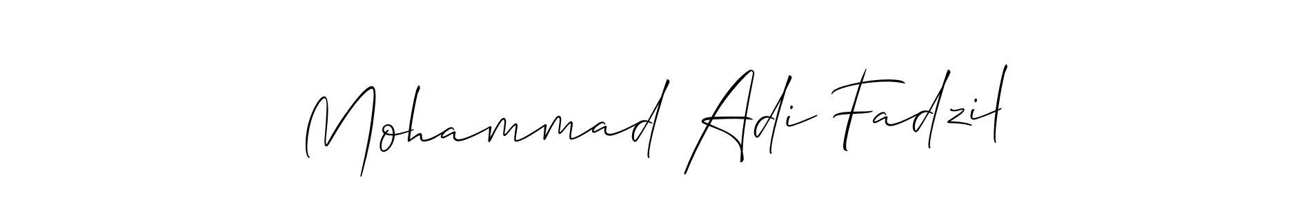 Design your own signature with our free online signature maker. With this signature software, you can create a handwritten (Allison_Script) signature for name Mohammad Adi Fadzil. Mohammad Adi Fadzil signature style 2 images and pictures png