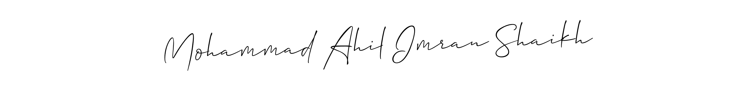 You can use this online signature creator to create a handwritten signature for the name Mohammad Ahil Imran Shaikh. This is the best online autograph maker. Mohammad Ahil Imran Shaikh signature style 2 images and pictures png