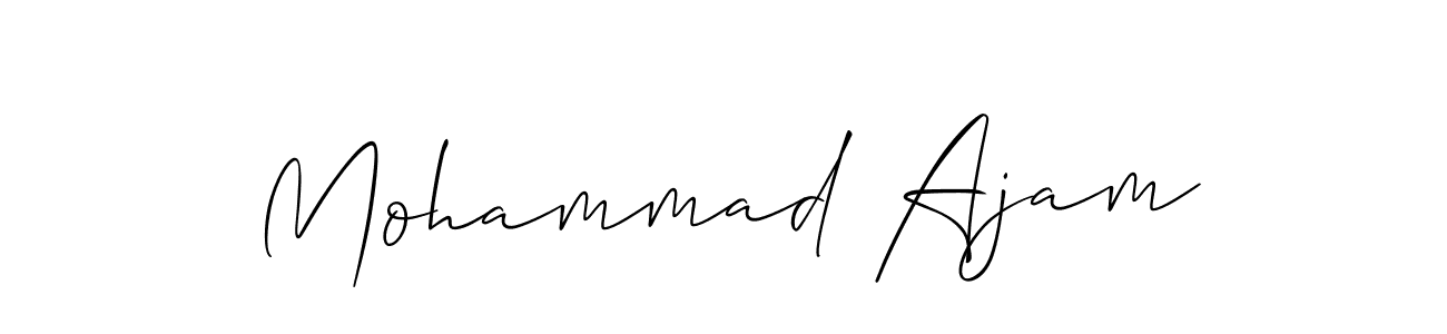 if you are searching for the best signature style for your name Mohammad Ajam. so please give up your signature search. here we have designed multiple signature styles  using Allison_Script. Mohammad Ajam signature style 2 images and pictures png