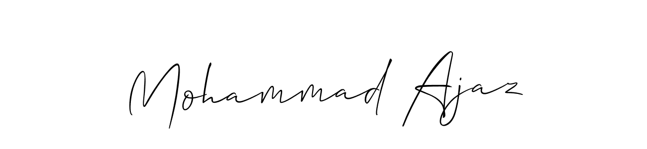 Also You can easily find your signature by using the search form. We will create Mohammad Ajaz name handwritten signature images for you free of cost using Allison_Script sign style. Mohammad Ajaz signature style 2 images and pictures png