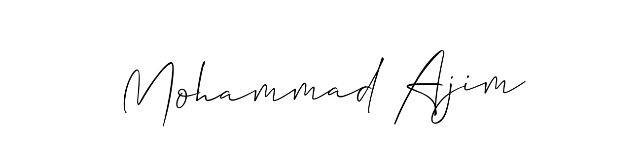 Make a beautiful signature design for name Mohammad Ajim. With this signature (Allison_Script) style, you can create a handwritten signature for free. Mohammad Ajim signature style 2 images and pictures png