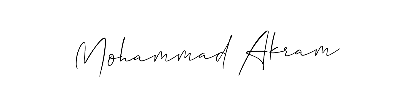 Create a beautiful signature design for name Mohammad Akram. With this signature (Allison_Script) fonts, you can make a handwritten signature for free. Mohammad Akram signature style 2 images and pictures png