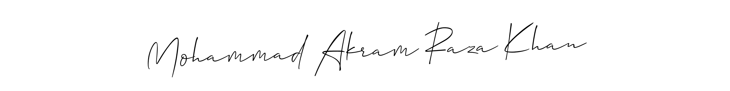 if you are searching for the best signature style for your name Mohammad Akram Raza Khan. so please give up your signature search. here we have designed multiple signature styles  using Allison_Script. Mohammad Akram Raza Khan signature style 2 images and pictures png