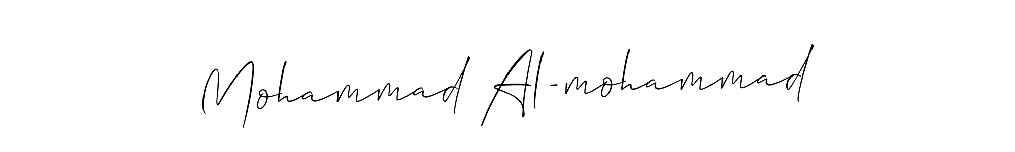 if you are searching for the best signature style for your name Mohammad Al-mohammad. so please give up your signature search. here we have designed multiple signature styles  using Allison_Script. Mohammad Al-mohammad signature style 2 images and pictures png