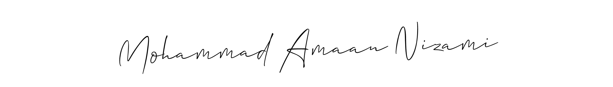 Once you've used our free online signature maker to create your best signature Allison_Script style, it's time to enjoy all of the benefits that Mohammad Amaan Nizami name signing documents. Mohammad Amaan Nizami signature style 2 images and pictures png