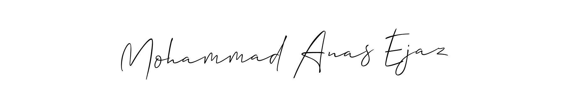 Allison_Script is a professional signature style that is perfect for those who want to add a touch of class to their signature. It is also a great choice for those who want to make their signature more unique. Get Mohammad Anas Ejaz name to fancy signature for free. Mohammad Anas Ejaz signature style 2 images and pictures png