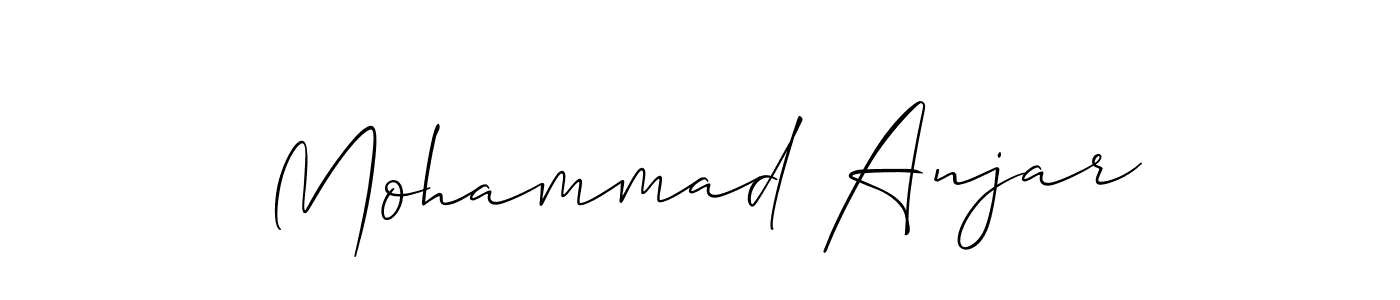 Once you've used our free online signature maker to create your best signature Allison_Script style, it's time to enjoy all of the benefits that Mohammad Anjar name signing documents. Mohammad Anjar signature style 2 images and pictures png