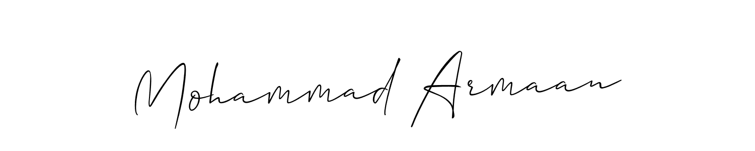 Mohammad Armaan stylish signature style. Best Handwritten Sign (Allison_Script) for my name. Handwritten Signature Collection Ideas for my name Mohammad Armaan. Mohammad Armaan signature style 2 images and pictures png