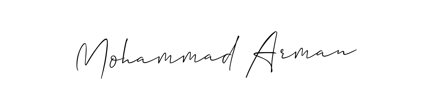 if you are searching for the best signature style for your name Mohammad Arman. so please give up your signature search. here we have designed multiple signature styles  using Allison_Script. Mohammad Arman signature style 2 images and pictures png