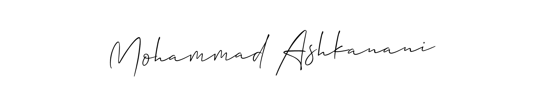 It looks lik you need a new signature style for name Mohammad Ashkanani. Design unique handwritten (Allison_Script) signature with our free signature maker in just a few clicks. Mohammad Ashkanani signature style 2 images and pictures png