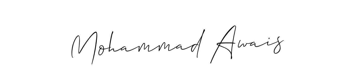 Use a signature maker to create a handwritten signature online. With this signature software, you can design (Allison_Script) your own signature for name Mohammad Awais. Mohammad Awais signature style 2 images and pictures png