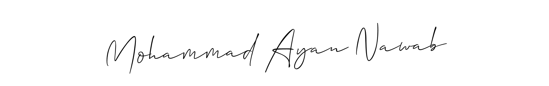 Once you've used our free online signature maker to create your best signature Allison_Script style, it's time to enjoy all of the benefits that Mohammad Ayan Nawab name signing documents. Mohammad Ayan Nawab signature style 2 images and pictures png