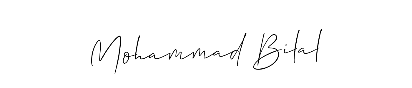 Similarly Allison_Script is the best handwritten signature design. Signature creator online .You can use it as an online autograph creator for name Mohammad Bilal. Mohammad Bilal signature style 2 images and pictures png