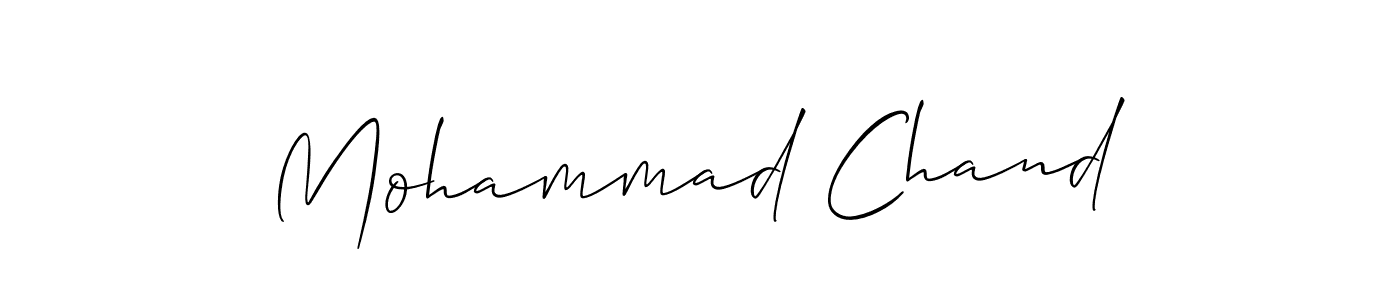 Make a short Mohammad Chand signature style. Manage your documents anywhere anytime using Allison_Script. Create and add eSignatures, submit forms, share and send files easily. Mohammad Chand signature style 2 images and pictures png