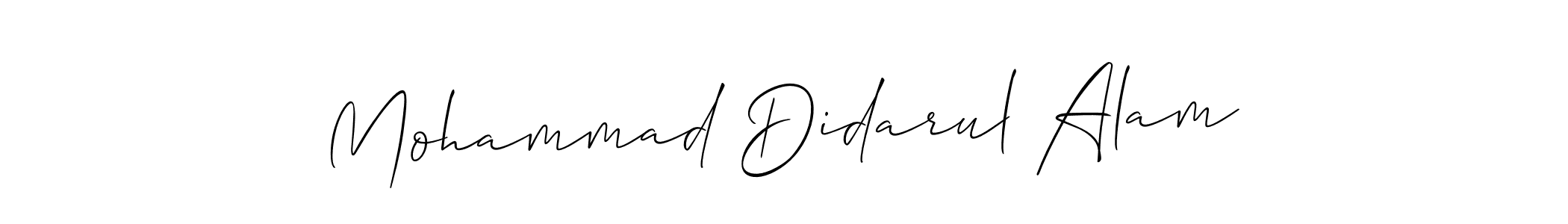 It looks lik you need a new signature style for name Mohammad Didarul Alam. Design unique handwritten (Allison_Script) signature with our free signature maker in just a few clicks. Mohammad Didarul Alam signature style 2 images and pictures png