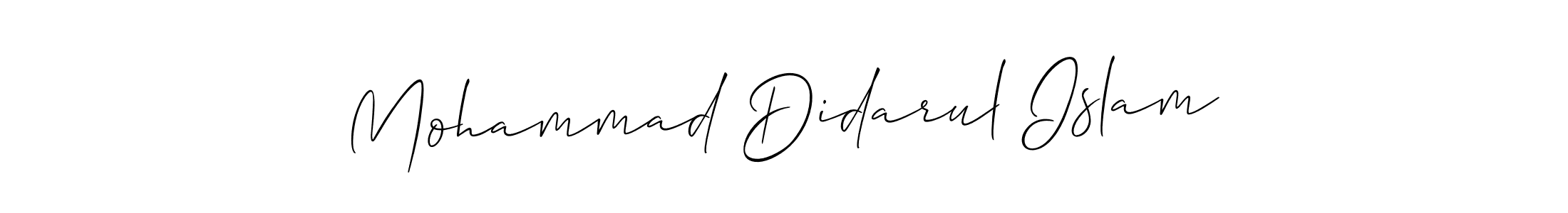 Allison_Script is a professional signature style that is perfect for those who want to add a touch of class to their signature. It is also a great choice for those who want to make their signature more unique. Get Mohammad Didarul Islam name to fancy signature for free. Mohammad Didarul Islam signature style 2 images and pictures png