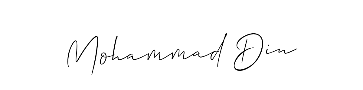 Also You can easily find your signature by using the search form. We will create Mohammad Din name handwritten signature images for you free of cost using Allison_Script sign style. Mohammad Din signature style 2 images and pictures png