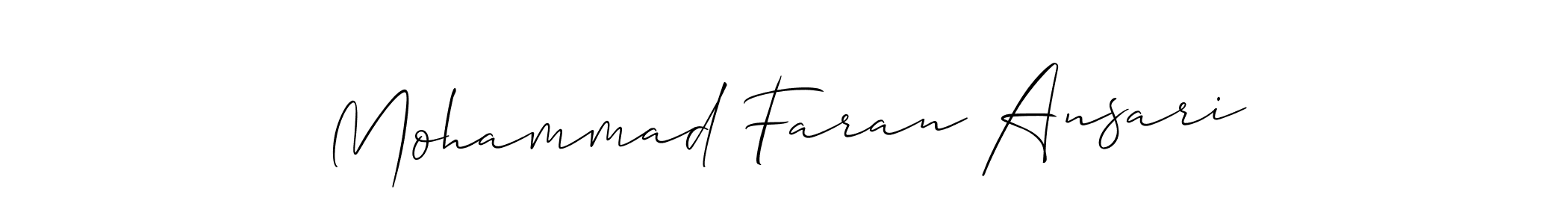 Best and Professional Signature Style for Mohammad Faran Ansari. Allison_Script Best Signature Style Collection. Mohammad Faran Ansari signature style 2 images and pictures png