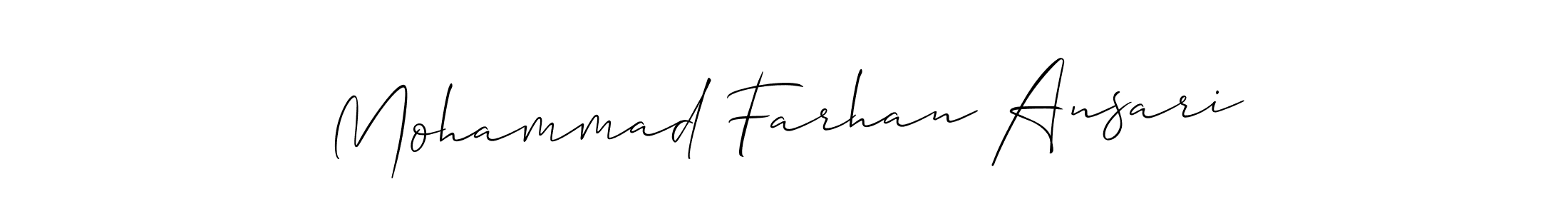Once you've used our free online signature maker to create your best signature Allison_Script style, it's time to enjoy all of the benefits that Mohammad Farhan Ansari name signing documents. Mohammad Farhan Ansari signature style 2 images and pictures png