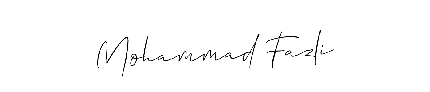 Make a beautiful signature design for name Mohammad Fazli. Use this online signature maker to create a handwritten signature for free. Mohammad Fazli signature style 2 images and pictures png