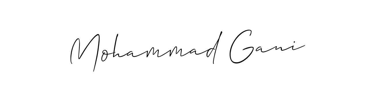 Also we have Mohammad Gani name is the best signature style. Create professional handwritten signature collection using Allison_Script autograph style. Mohammad Gani signature style 2 images and pictures png