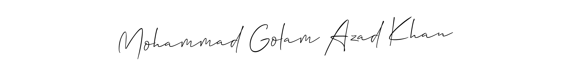 Create a beautiful signature design for name Mohammad Golam Azad Khan. With this signature (Allison_Script) fonts, you can make a handwritten signature for free. Mohammad Golam Azad Khan signature style 2 images and pictures png