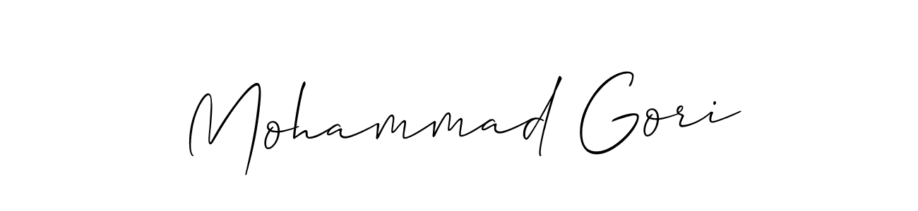 Design your own signature with our free online signature maker. With this signature software, you can create a handwritten (Allison_Script) signature for name Mohammad Gori. Mohammad Gori signature style 2 images and pictures png