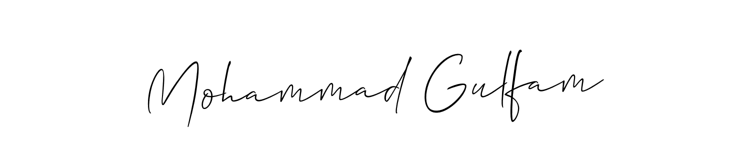 Similarly Allison_Script is the best handwritten signature design. Signature creator online .You can use it as an online autograph creator for name Mohammad Gulfam. Mohammad Gulfam signature style 2 images and pictures png