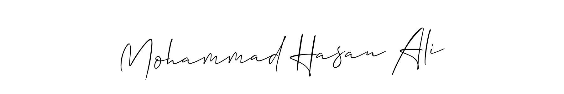 How to make Mohammad Hasan Ali signature? Allison_Script is a professional autograph style. Create handwritten signature for Mohammad Hasan Ali name. Mohammad Hasan Ali signature style 2 images and pictures png