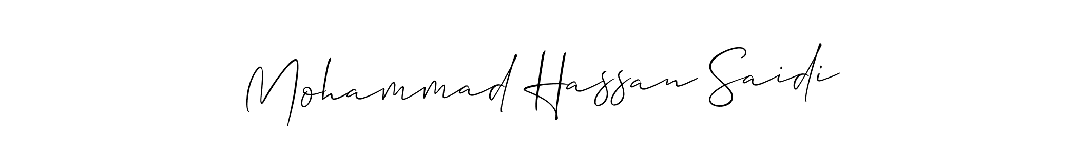 Once you've used our free online signature maker to create your best signature Allison_Script style, it's time to enjoy all of the benefits that Mohammad Hassan Saidi name signing documents. Mohammad Hassan Saidi signature style 2 images and pictures png