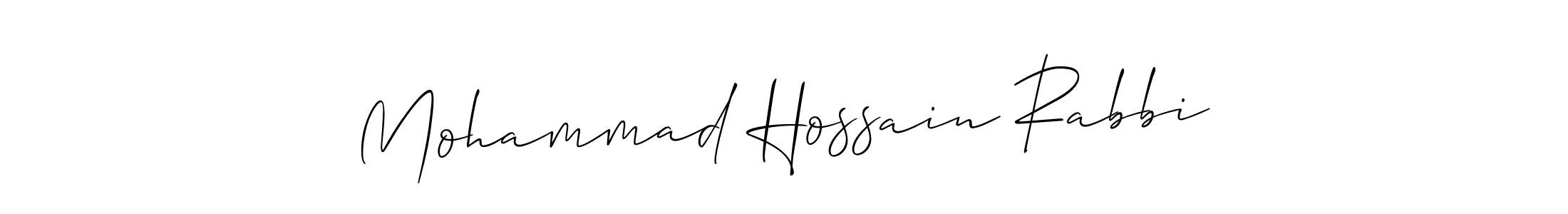 Mohammad Hossain Rabbi stylish signature style. Best Handwritten Sign (Allison_Script) for my name. Handwritten Signature Collection Ideas for my name Mohammad Hossain Rabbi. Mohammad Hossain Rabbi signature style 2 images and pictures png