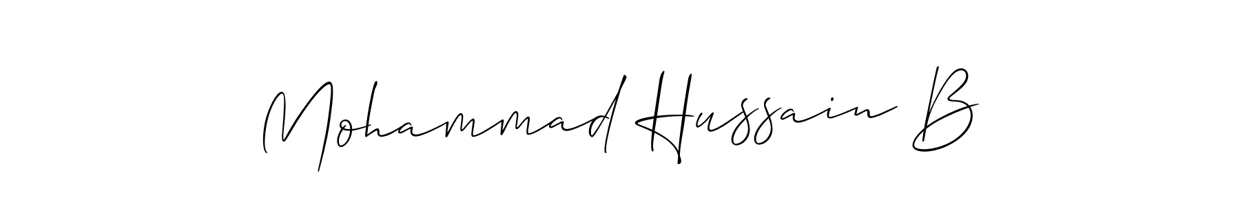 You can use this online signature creator to create a handwritten signature for the name Mohammad Hussain B. This is the best online autograph maker. Mohammad Hussain B signature style 2 images and pictures png