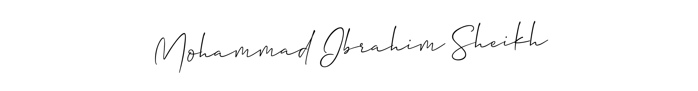 It looks lik you need a new signature style for name Mohammad Ibrahim Sheikh. Design unique handwritten (Allison_Script) signature with our free signature maker in just a few clicks. Mohammad Ibrahim Sheikh signature style 2 images and pictures png