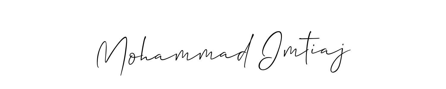 How to make Mohammad Imtiaj signature? Allison_Script is a professional autograph style. Create handwritten signature for Mohammad Imtiaj name. Mohammad Imtiaj signature style 2 images and pictures png