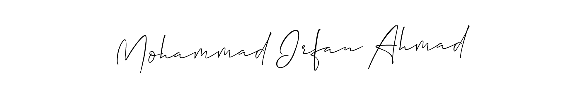 How to Draw Mohammad Irfan Ahmad signature style? Allison_Script is a latest design signature styles for name Mohammad Irfan Ahmad. Mohammad Irfan Ahmad signature style 2 images and pictures png