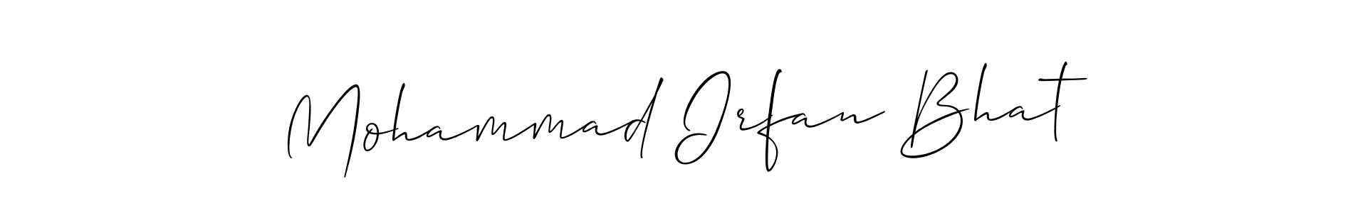 Also You can easily find your signature by using the search form. We will create Mohammad Irfan Bhat name handwritten signature images for you free of cost using Allison_Script sign style. Mohammad Irfan Bhat signature style 2 images and pictures png